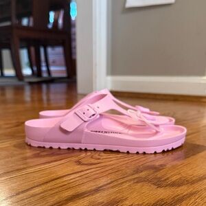 Birkenstock Light Pink Flip Flops gladiator style